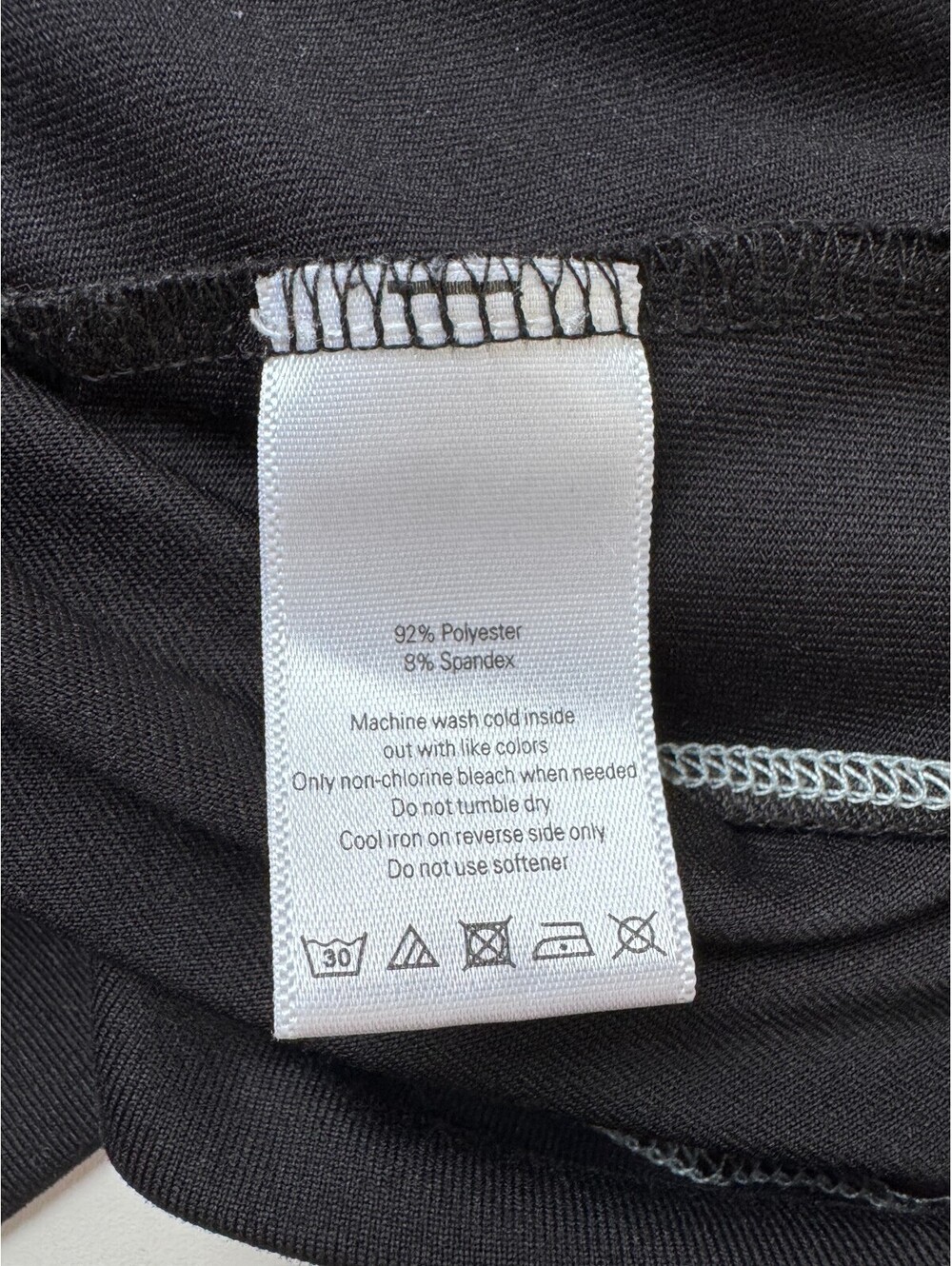 Alo Yoga Performance Athletic Shirt Black Contrast Stitch Womens XS Y2K Workout - Picture 5 of 7
